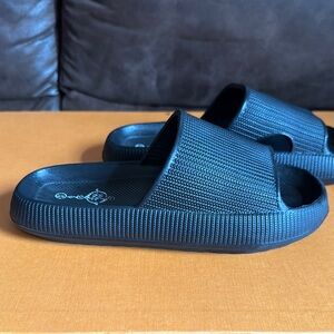 Black Slide Sandals